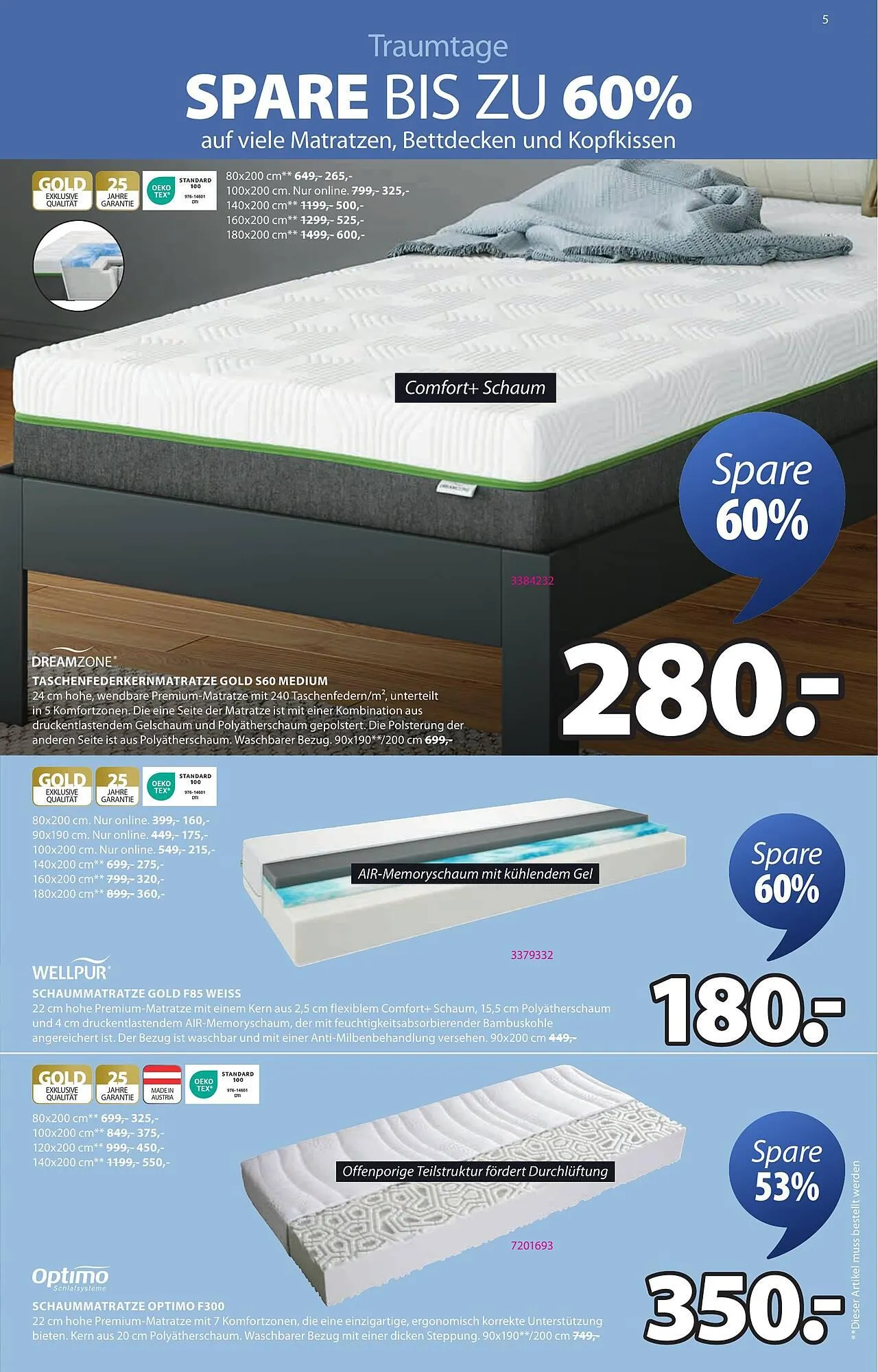 JYSK Flugblatt von 3. Jänner bis 11. Februar 2025 - Flugblätt seite 5