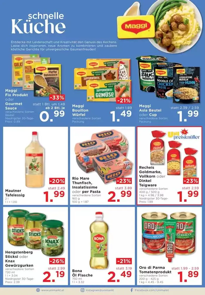Unimarkt flugblatt von 8. Jänner bis 14. Jänner 2025 - Flugblätt seite 8