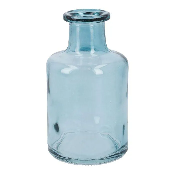 Flaschenvase Mini, blau, 12 cm