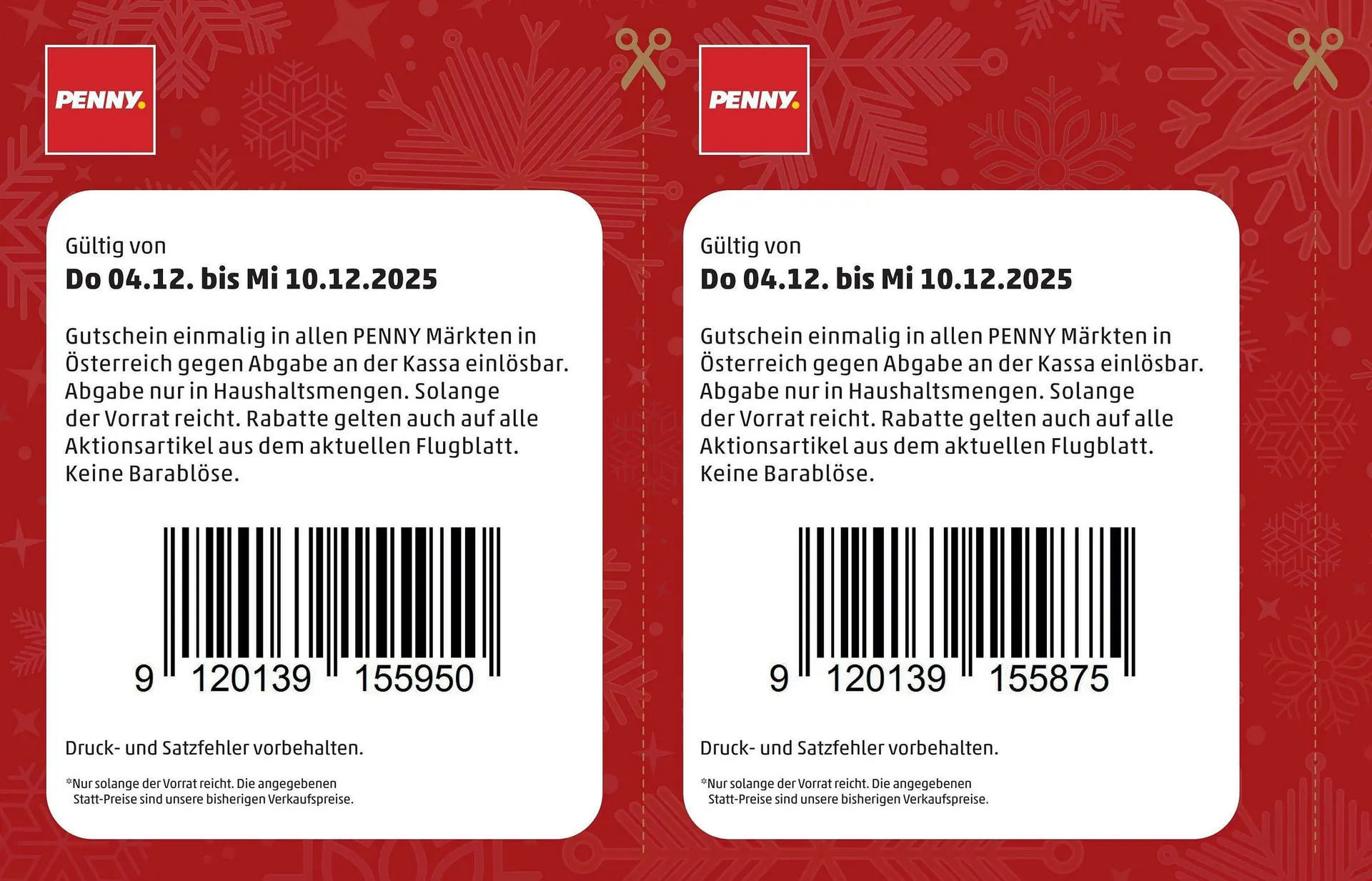 PENNY Flugblatt von 4. Dezember bis 17. Dezember 2025 - Flugblätt seite  12