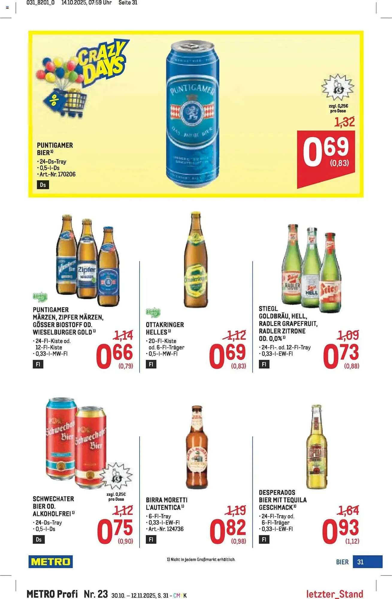 Metro Flugblatt von 30. Oktober bis 12. November 2025 - Flugblätt seite  31