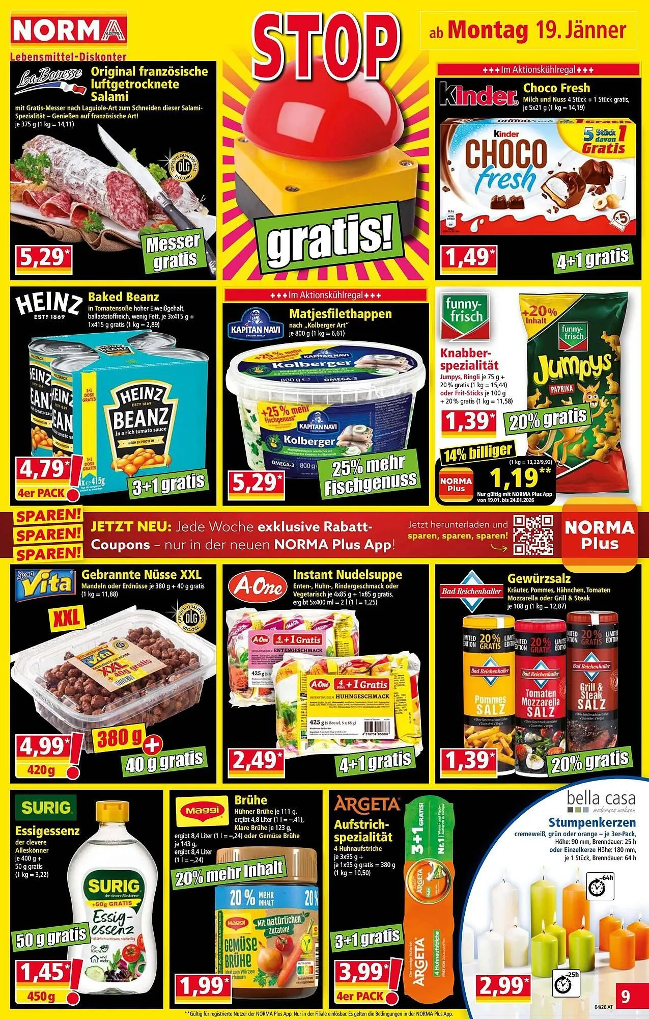 Norma Prospekt von 19. Jänner bis 25. Jänner 2026 - Flugblätt seite  9