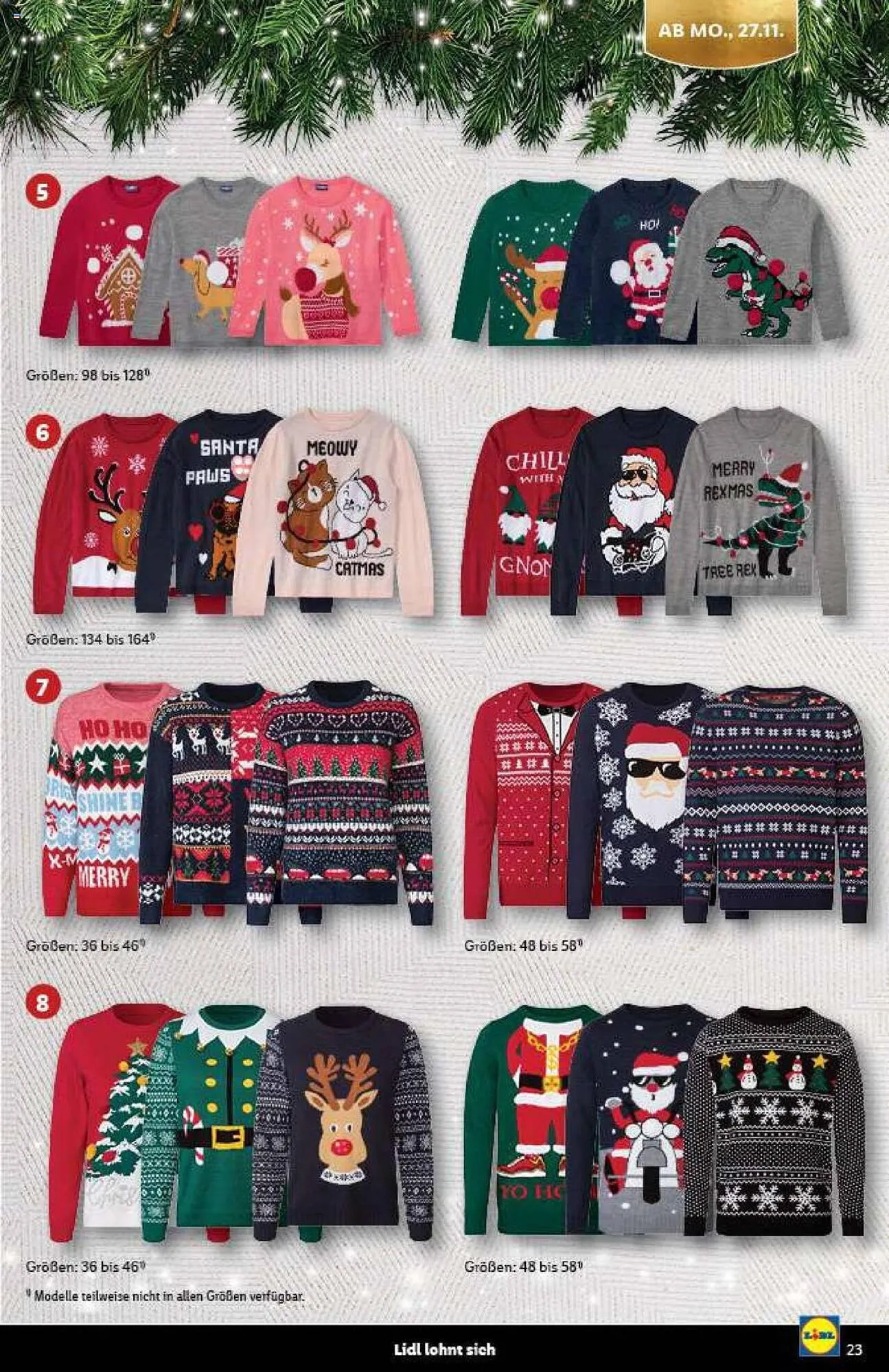 Lidl Flugblatt von 30. Oktober bis 14. Dezember 2023 - Flugblätt seite 23
