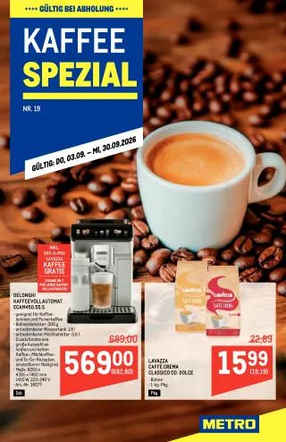 METRO Flugblatt Food von 3. September bis 30. September 2026 - Flugblätt seite  1