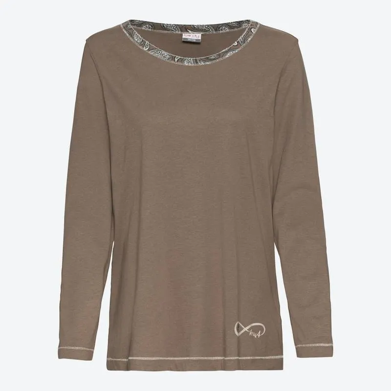 Damen-Schlafanzug mit Paisley-Muster, 2-teilig