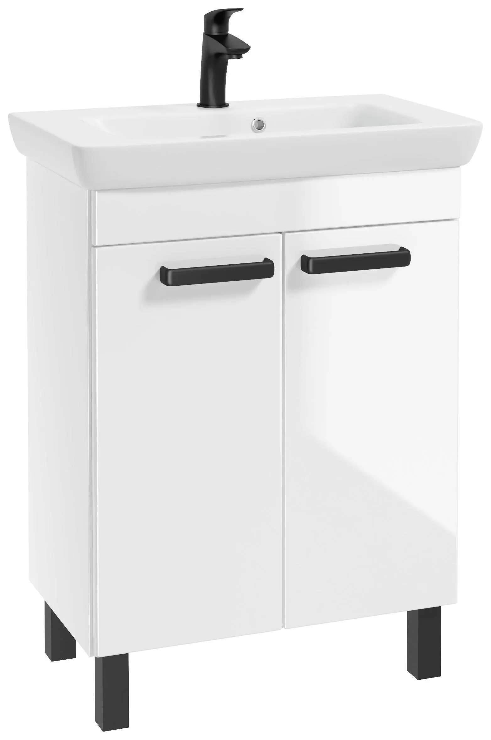 mit Unterschrank Rima B: 65 cm Weiß