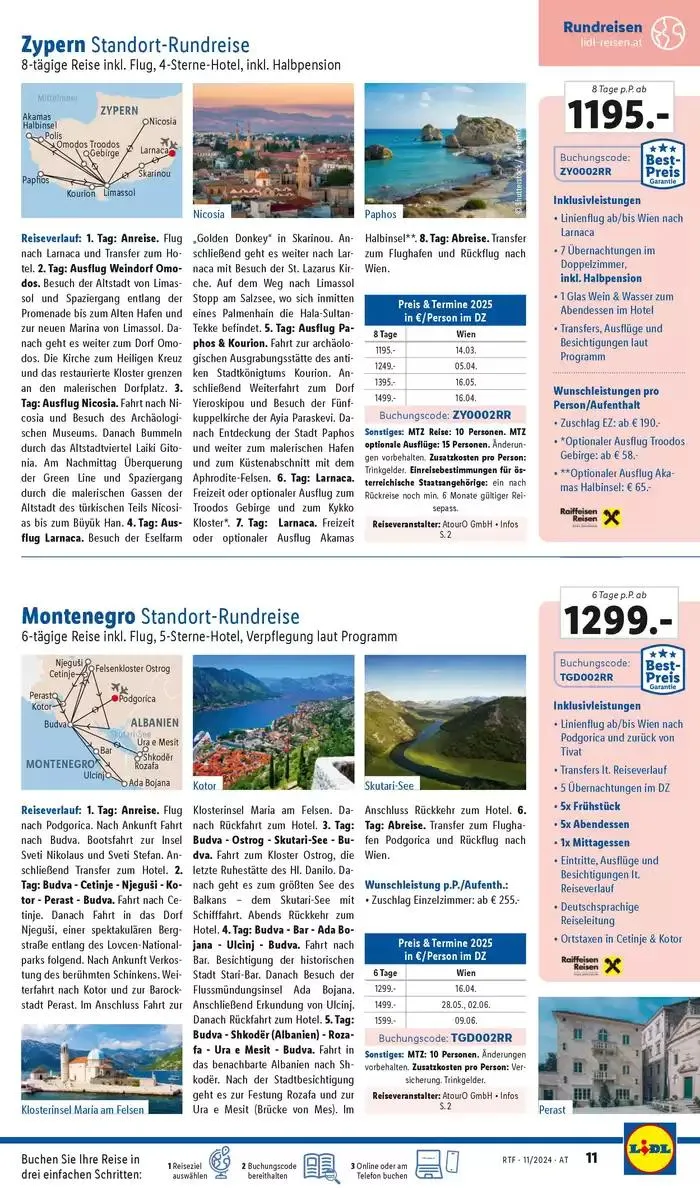 Aktuelle Reiseprospekte Themenprospekt November von 13. November bis 15. Dezember 2024 - Flugblätt seite 11