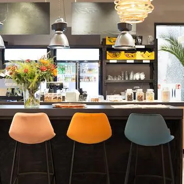 DUTCHBONE Samt-Barstuhl Franky