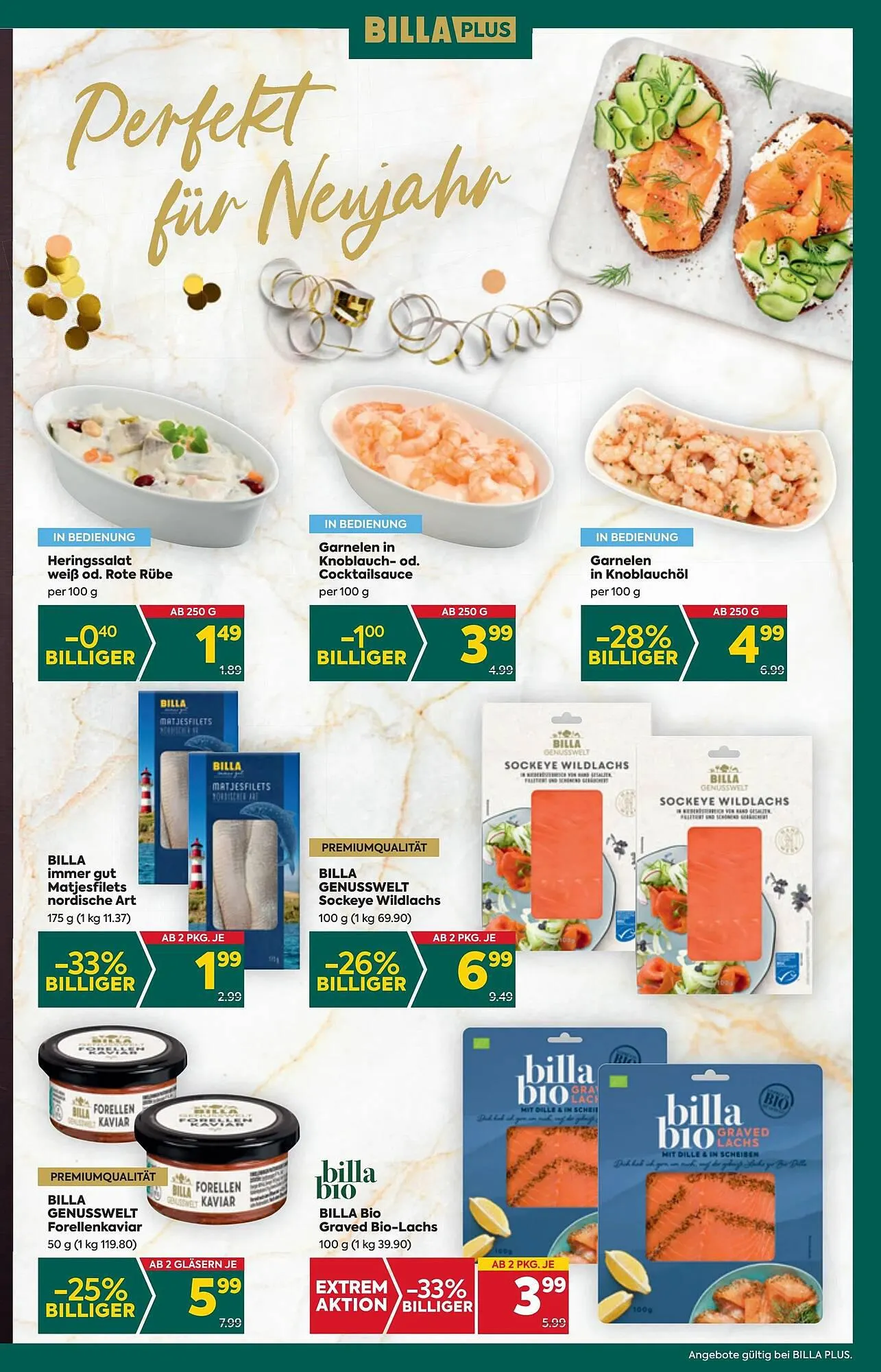 Billa Flugblatt von 26. Dezember bis 30. Dezember 2023 - Flugblätt seite 9