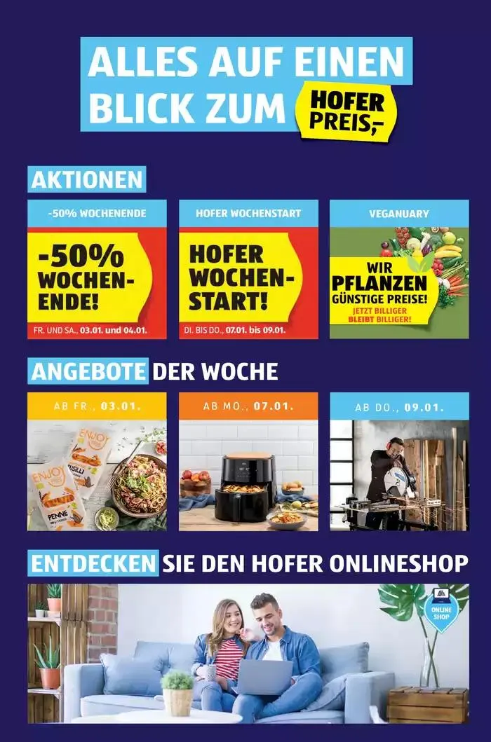 Blättern Sie online im HOFER Flugblatt von 31. Dezember bis 7. Jänner 2025 - Flugblätt seite 2