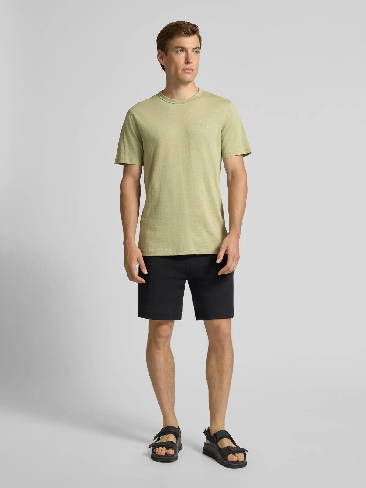 Regular Fit T-Shirt aus reiner Baumwolle Modell 'TEGOOD' in lind