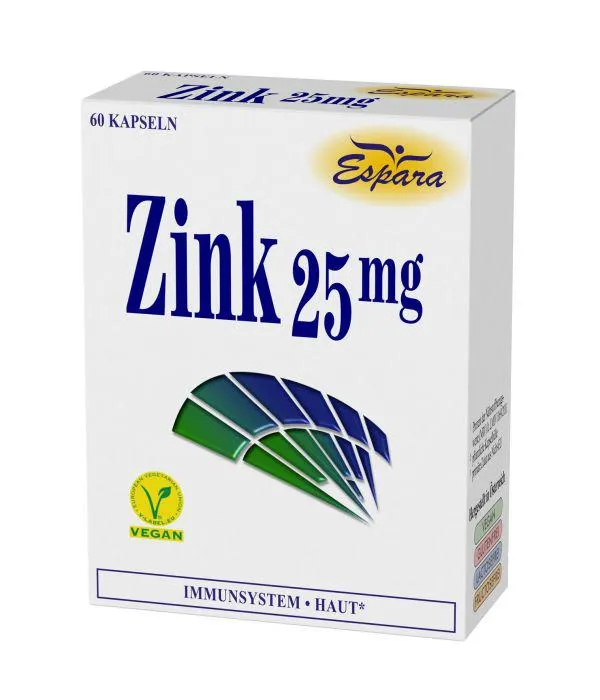 Espara Zink 25mg Kapseln 60St