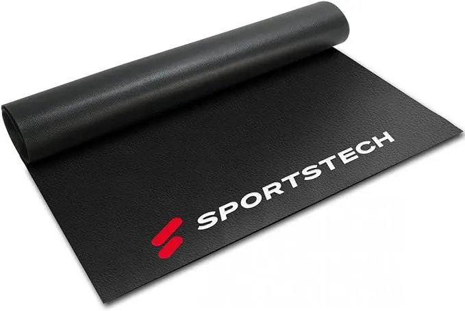 4-6 mm Bodenschutzmatte für Fitnessgeräte Heimtrainer – Sport Multifunktionsmatte, Fitnessmatte in schwarz für mehr Stabilität, schützt den Boden, Übungsmatte für Yoga, Pilates erhältlich in 4 Größen