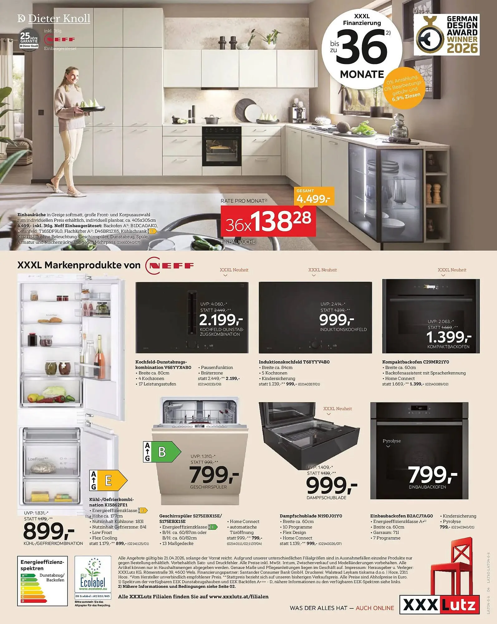 XXXLutz Prospekt von 7. April bis 21. April 2026 - Flugblätt seite  4