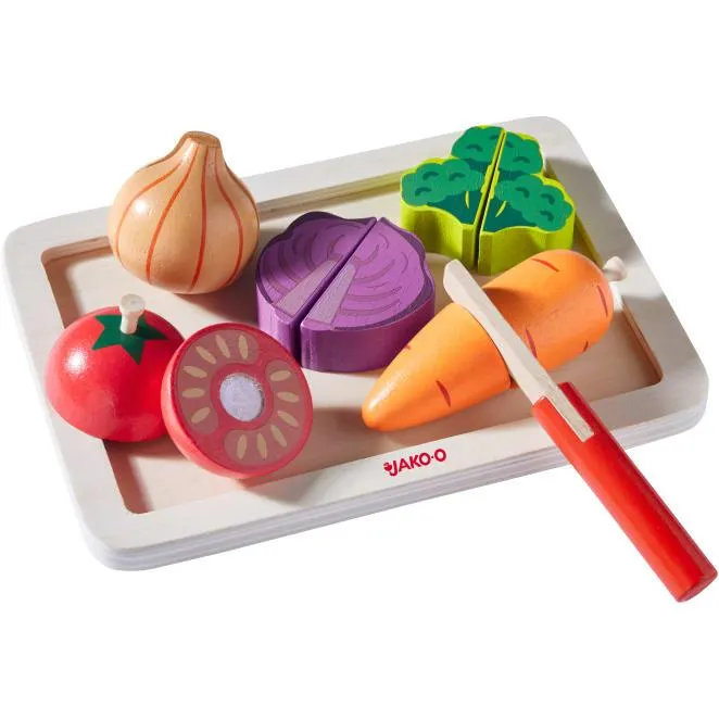 Holzschneide-Set Gemüse, 7-teilig