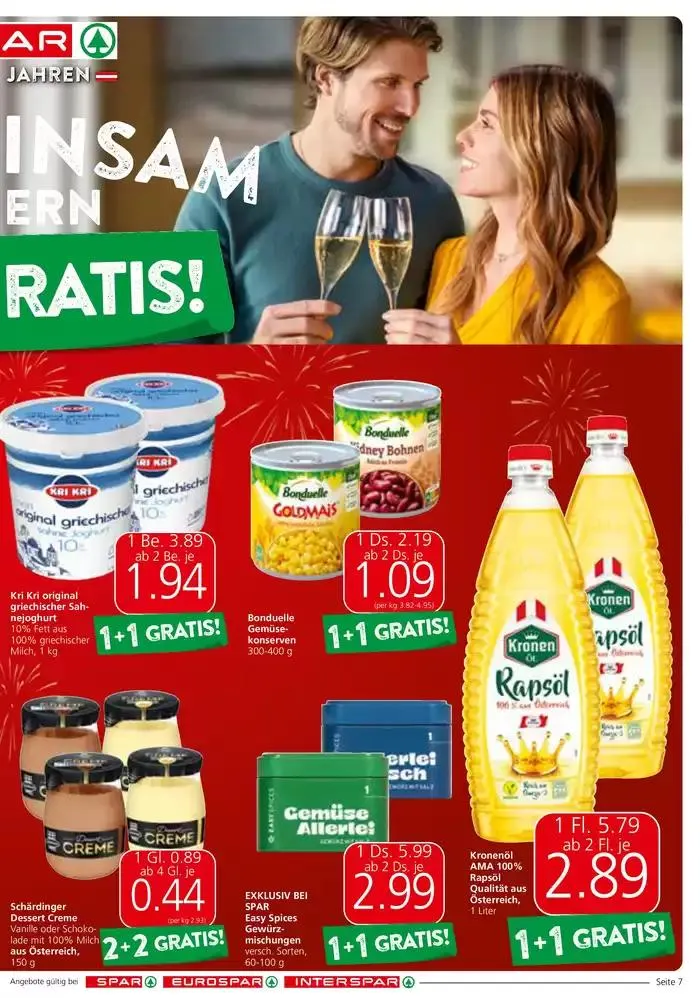 Spar flugblatt von 2. Oktober bis 16. Oktober 2024 - Flugblätt seite  7