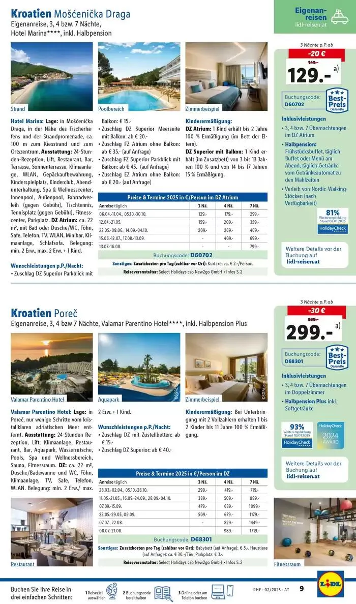 Aktuelle Reiseprospekte Hauptprospekt Februar von 29. Jänner bis 28. Februar 2025 - Flugblätt seite  9