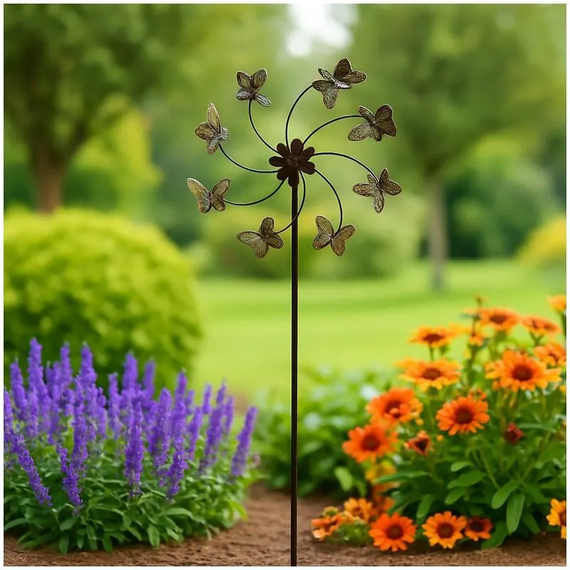 HTI-Living Gartendekoration Windspiel Silber