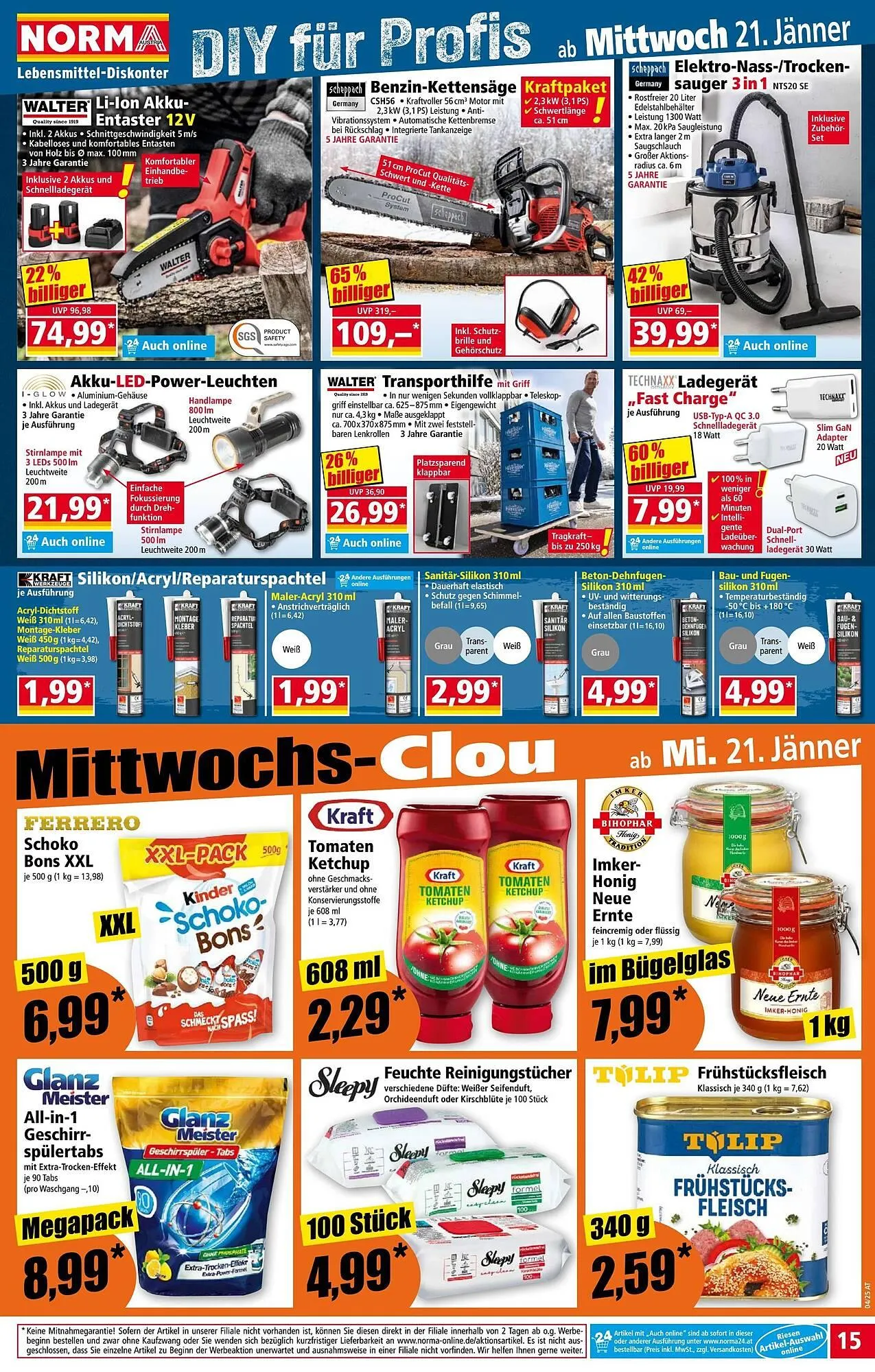 Norma Prospekt von 19. Jänner bis 25. Jänner 2026 - Flugblätt seite  15
