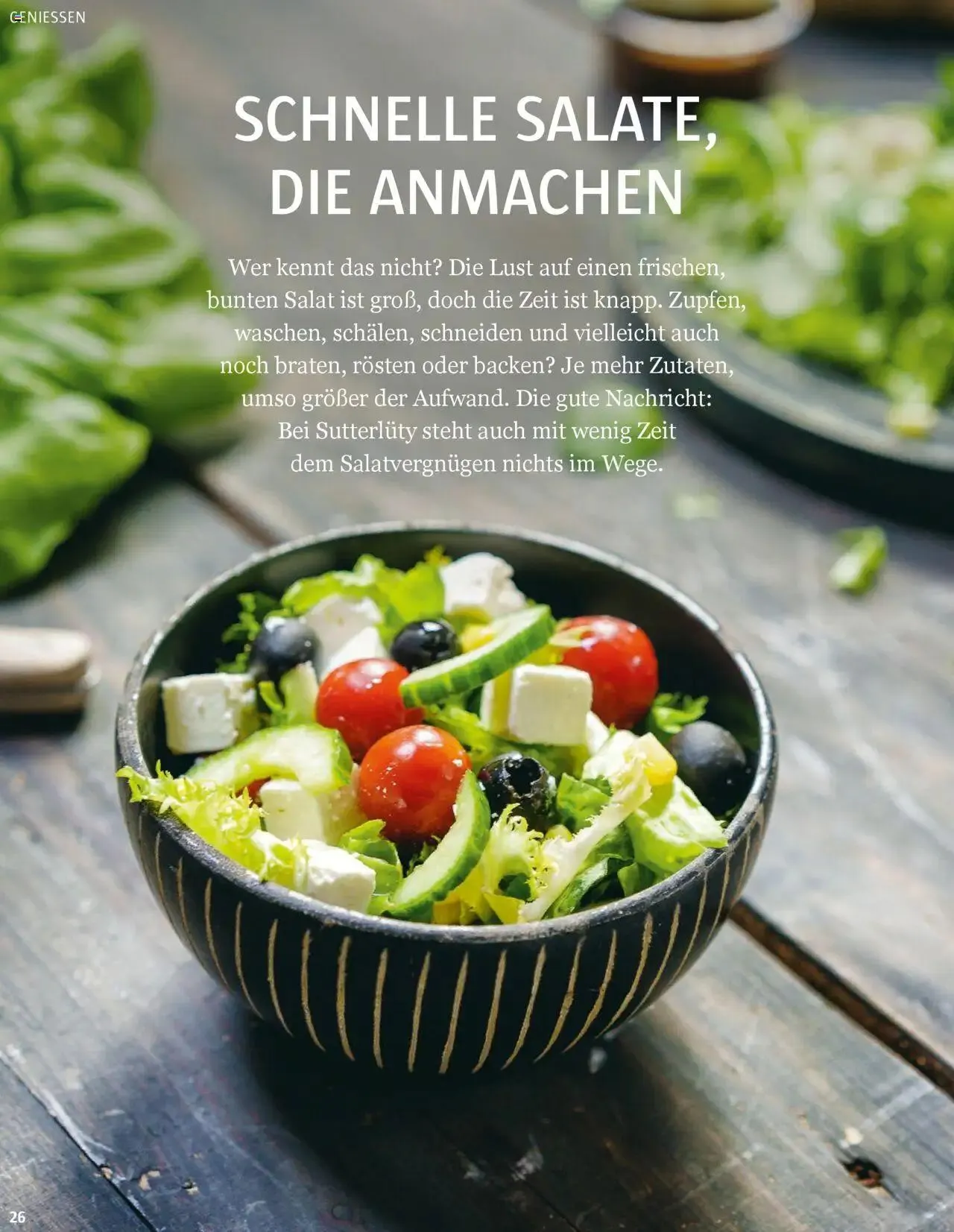 Sutterlüty B’sundrig Magazine von 3. Juli bis 31. Dezember 2024 - Flugblätt seite 26