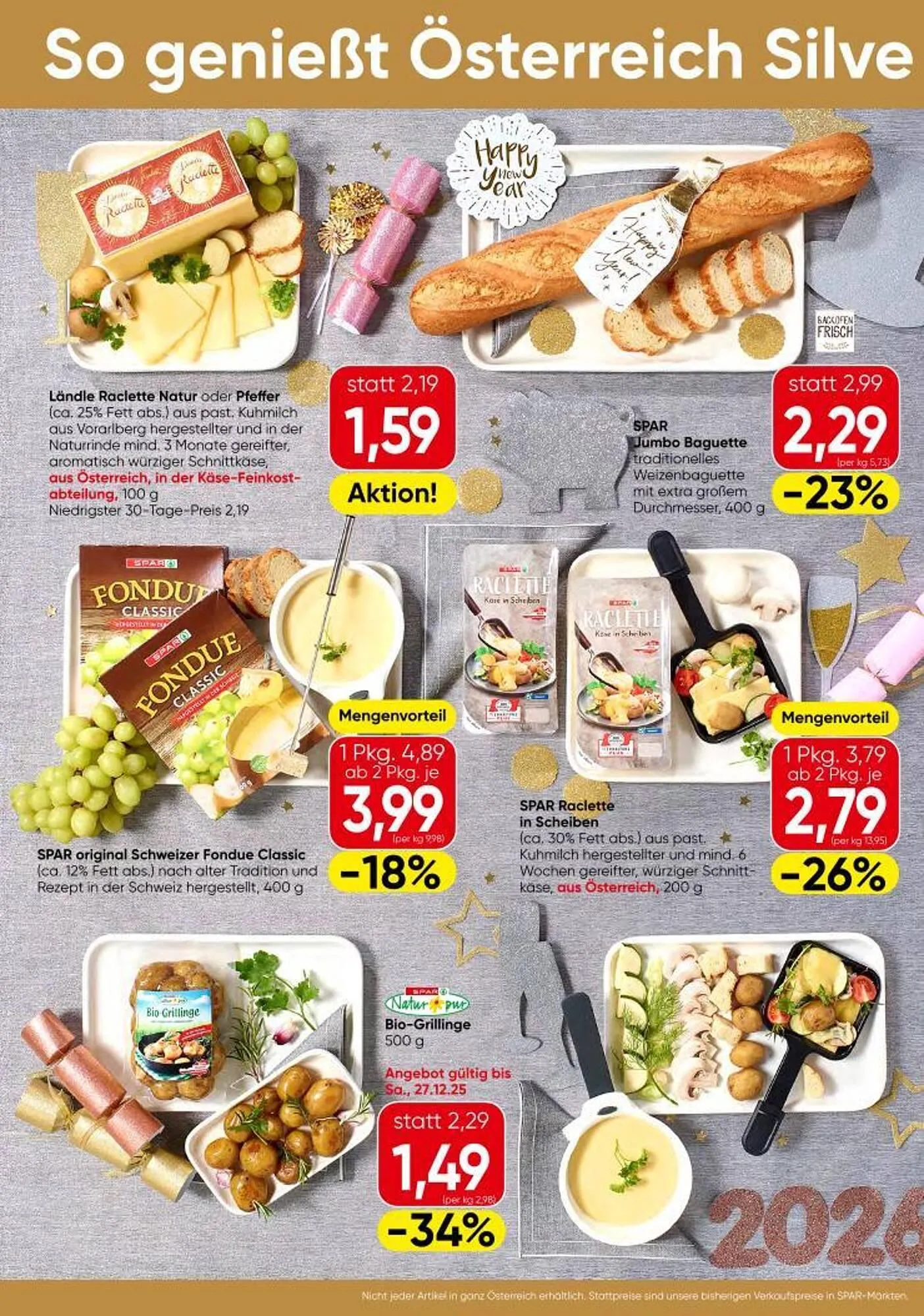 Spar Flugblatt von 23. Dezember bis 31. Dezember 2025 - Flugblätt seite 2