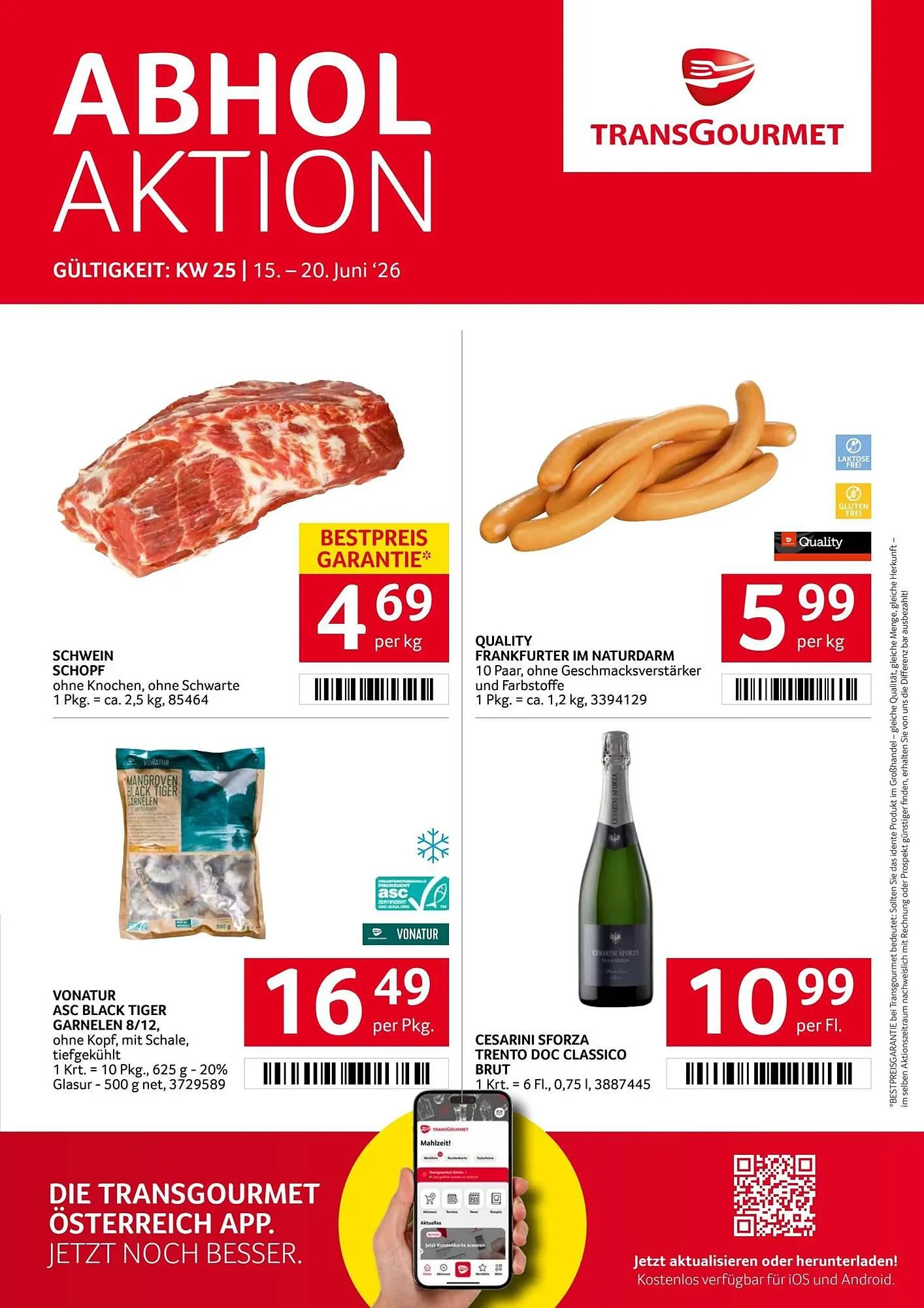 Transgourmet Flugblatt von 15. Juni bis 20. Juni 2026 - Flugblätt seite 1