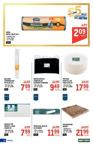 METRO Flugblatt Food - Metro Profi von 3. September bis 16. September 2026 - Flugblätt seite  56
