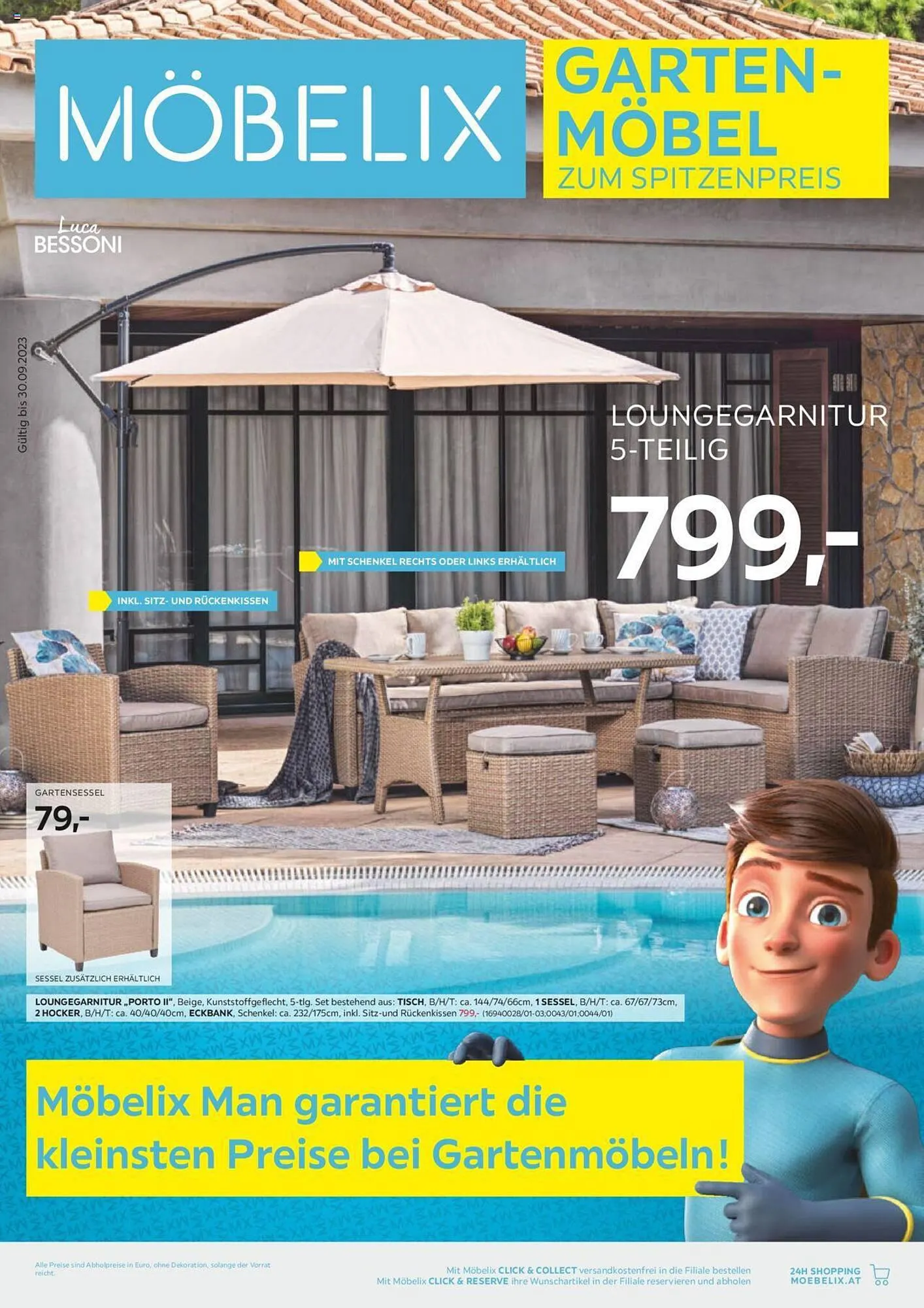 Möbelix Flugblatt von 1. März bis 30. September 2023 - Flugblätt seite 1