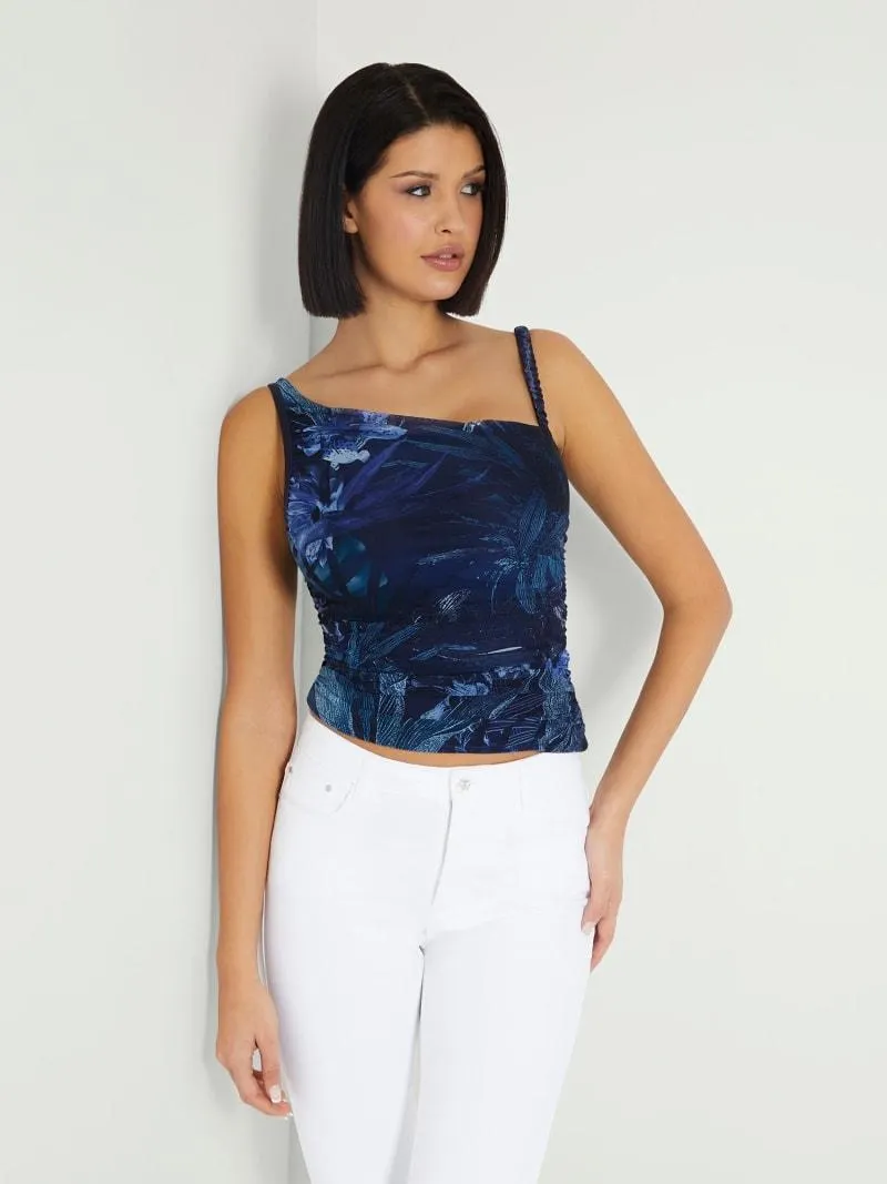 Top mit allover-print