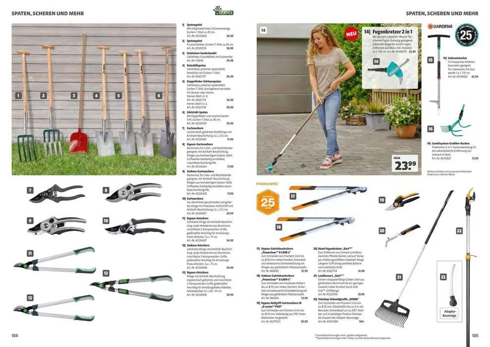 GARTENJAHR KATALOG 2024 von 8. März bis 31. Dezember 2024 - Flugblätt seite  103