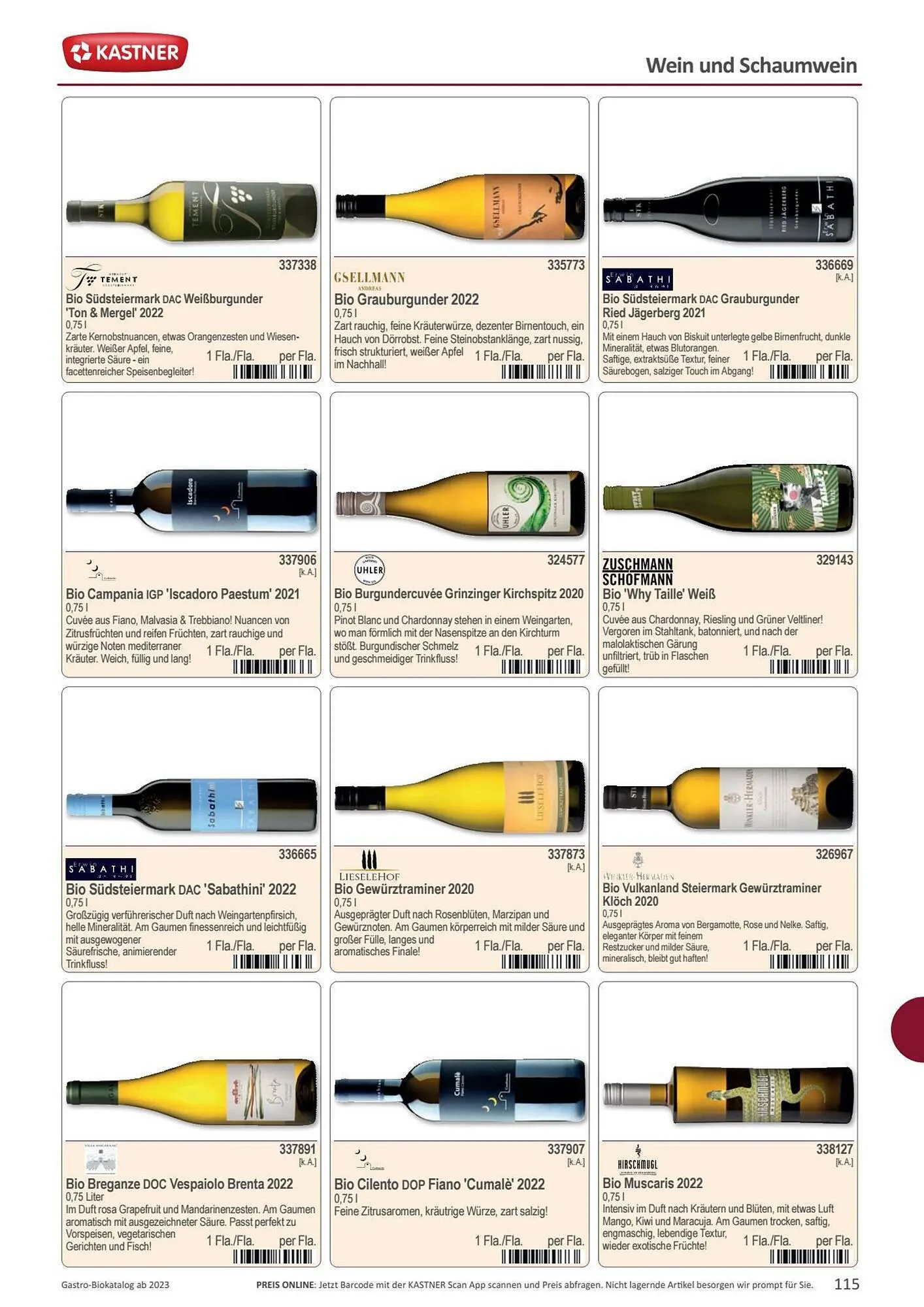 Kastner Flugblatt von 15. September bis 30. Dezember 2023 - Flugblätt seite  117