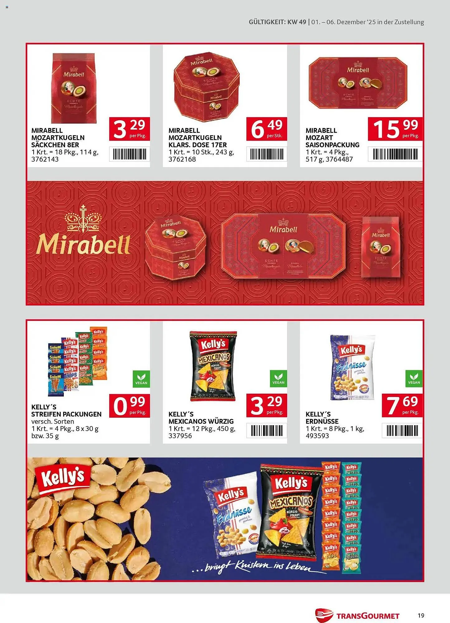 Transgourmet Flugblatt von 1. Dezember bis 6. Dezember 2025 - Flugblätt seite  19