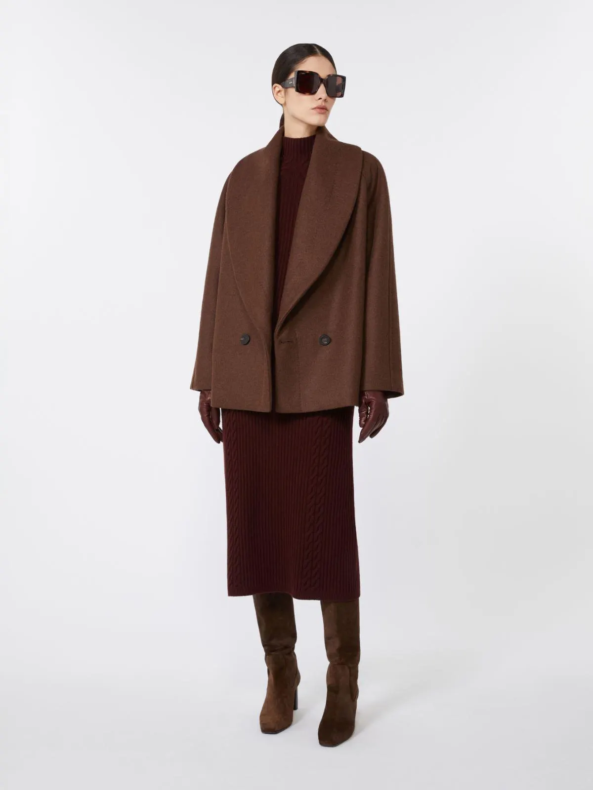 Winterjacke aus Wolle und Kamelhaar - Taback