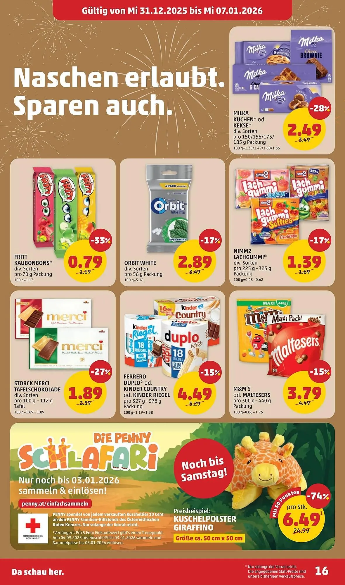 PENNY Flugblatt von 31. Dezember bis 7. Jänner 2026 - Flugblätt seite  16