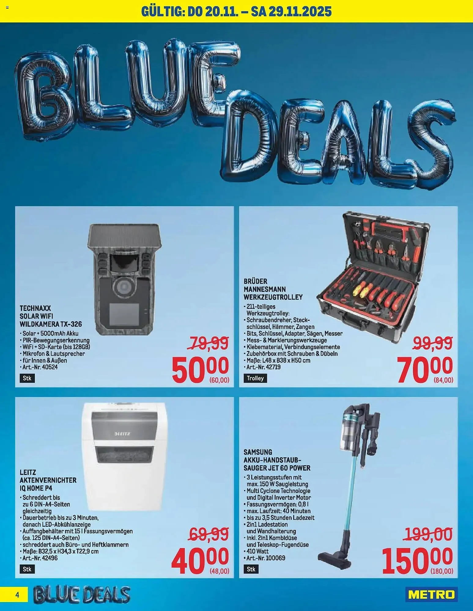 Metro Flugblatt von 13. November bis 29. November 2025 - Flugblätt seite 4