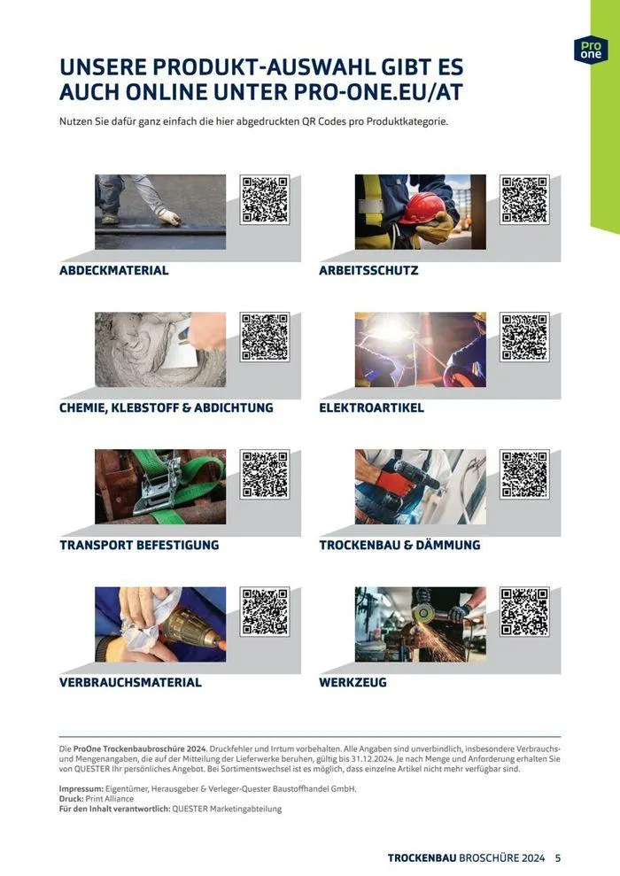 ProOne Trockenbaubroschuere 2024 von 21. Februar bis 31. Dezember 2024 - Flugblätt seite  5