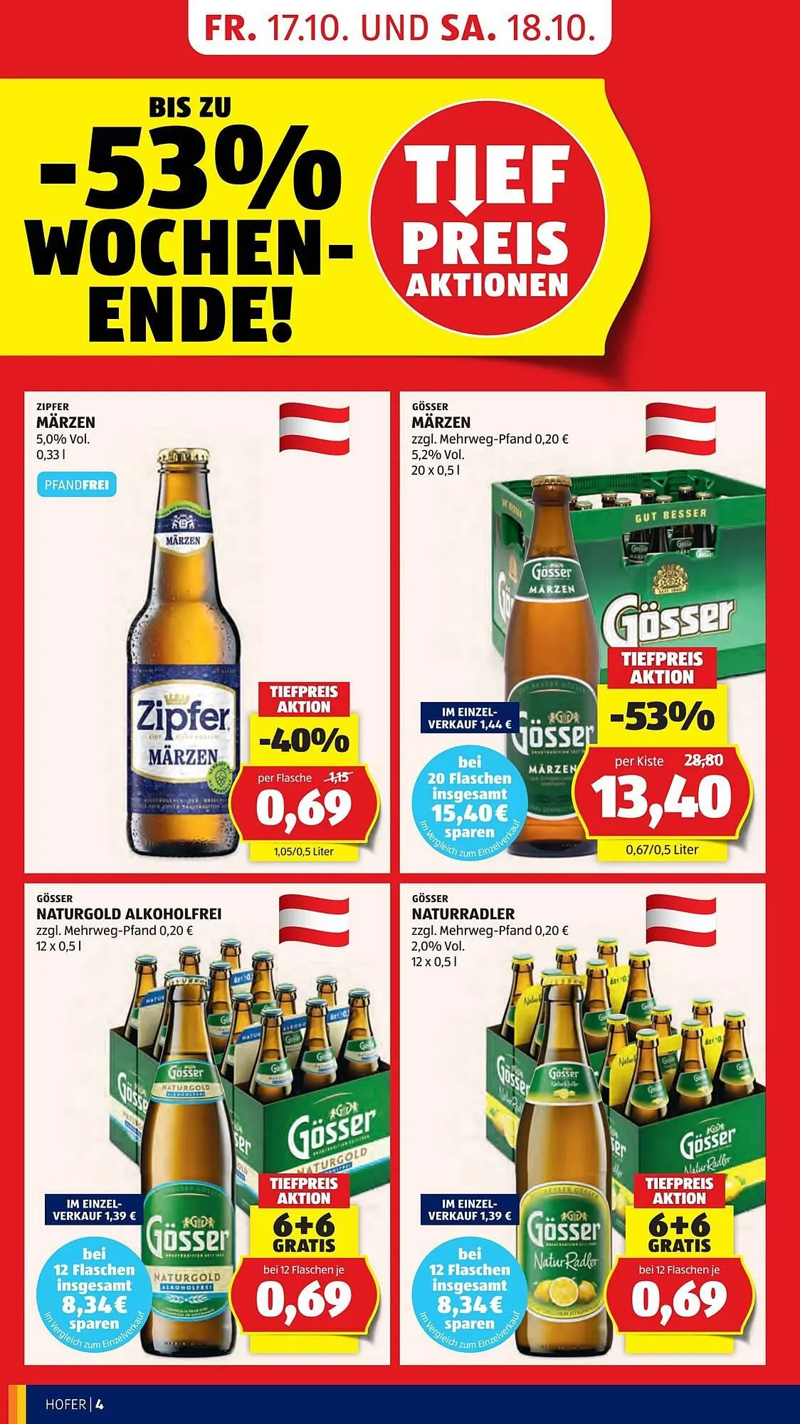 Hofer Flugblatt von 17. Oktober bis 23. Oktober 2025 - Flugblätt seite  6
