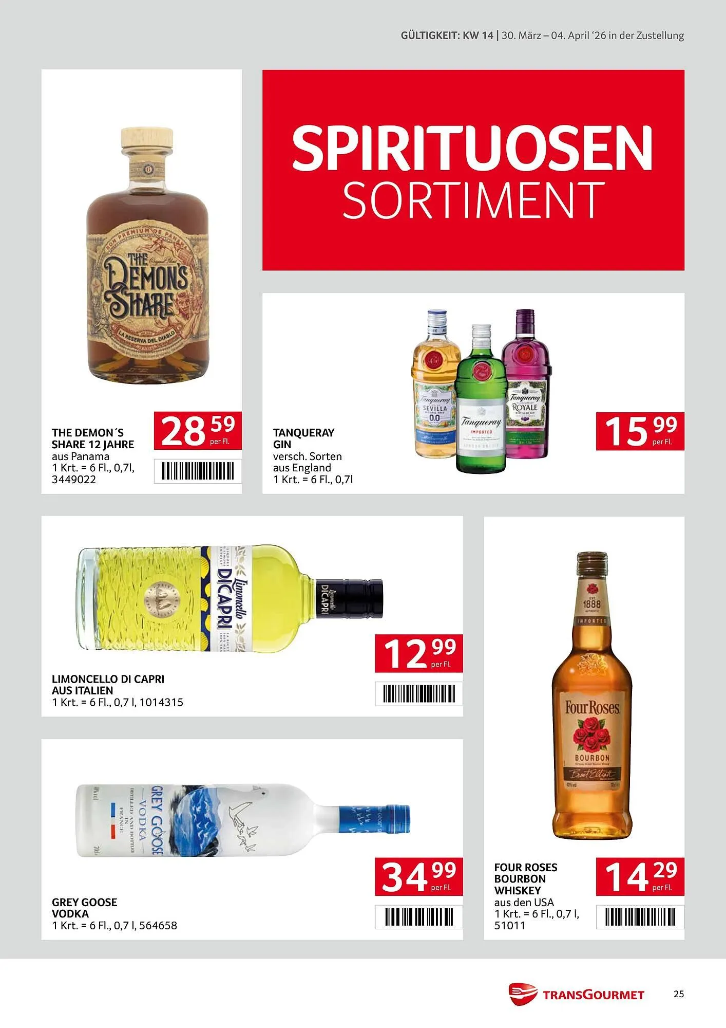 Transgourmet Flugblatt von 30. März bis 4. April 2026 - Flugblätt seite  25