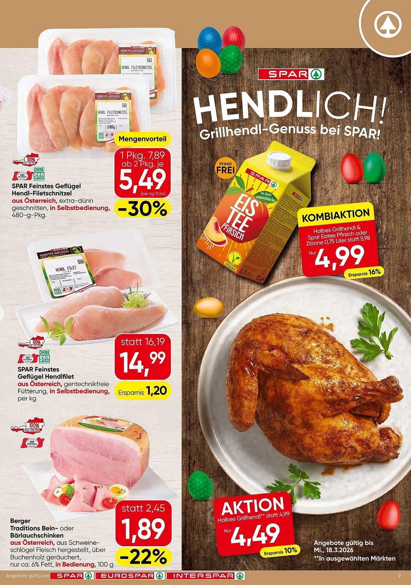 Spar Flugblatt von 26. Februar bis 11. März 2026 - Flugblätt seite 9