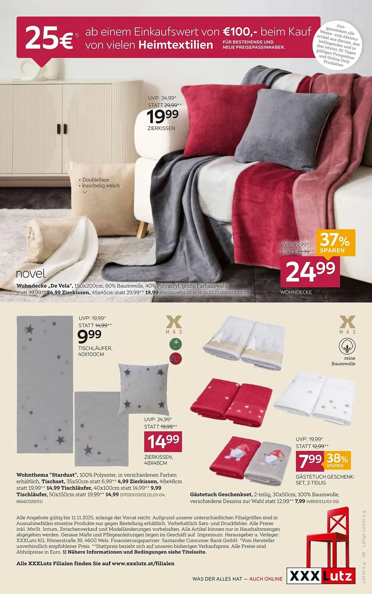 XXXLutz Prospekt von 28. Oktober bis 11. November 2025 - Flugblätt seite 8