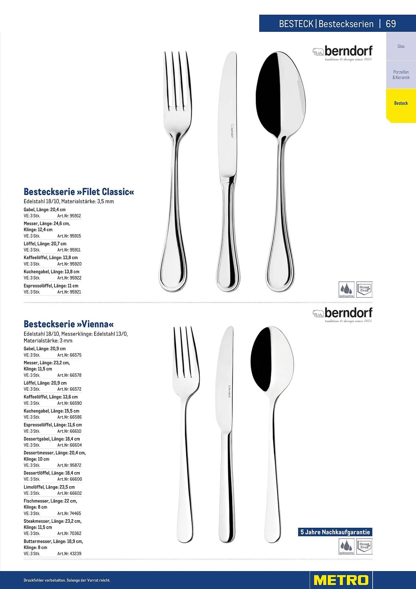 Metro Flugblatt von 25. März bis 31. Dezember 2026 - Flugblätt seite  69