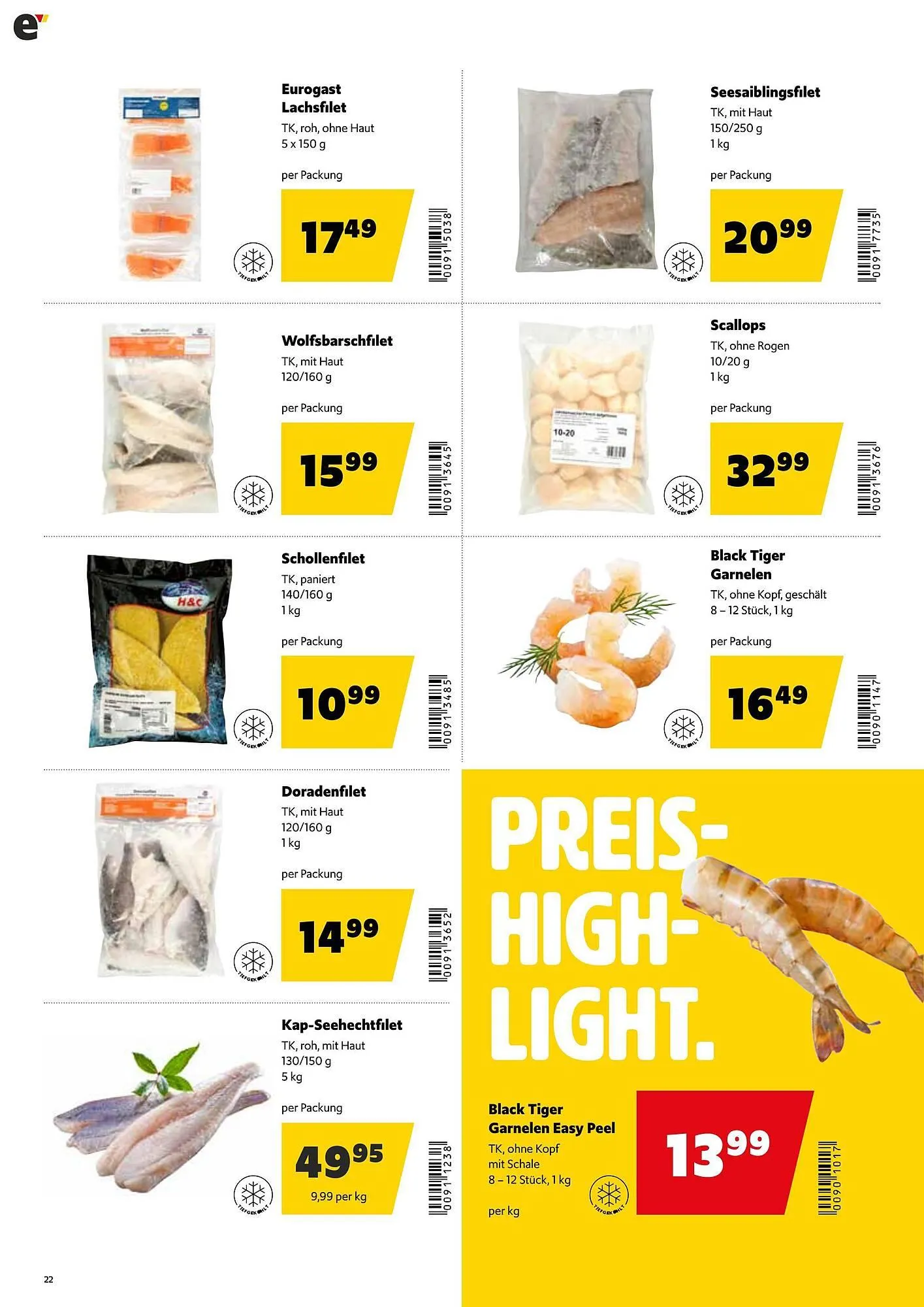 Eurogast Grissemann Flugblatt von 9. Februar bis 21. Februar 2026 - Flugblätt seite  22