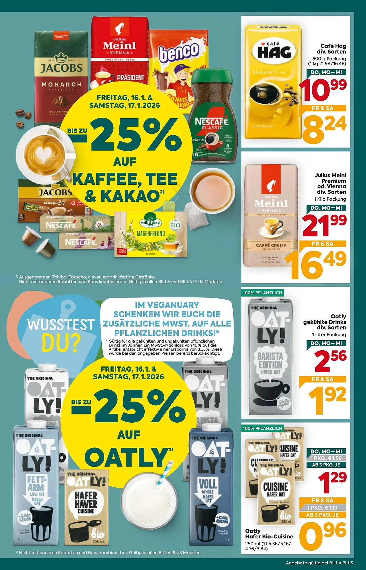 Billa Flugblatt von 15. Jänner bis 21. Jänner 2026 - Flugblätt seite  3