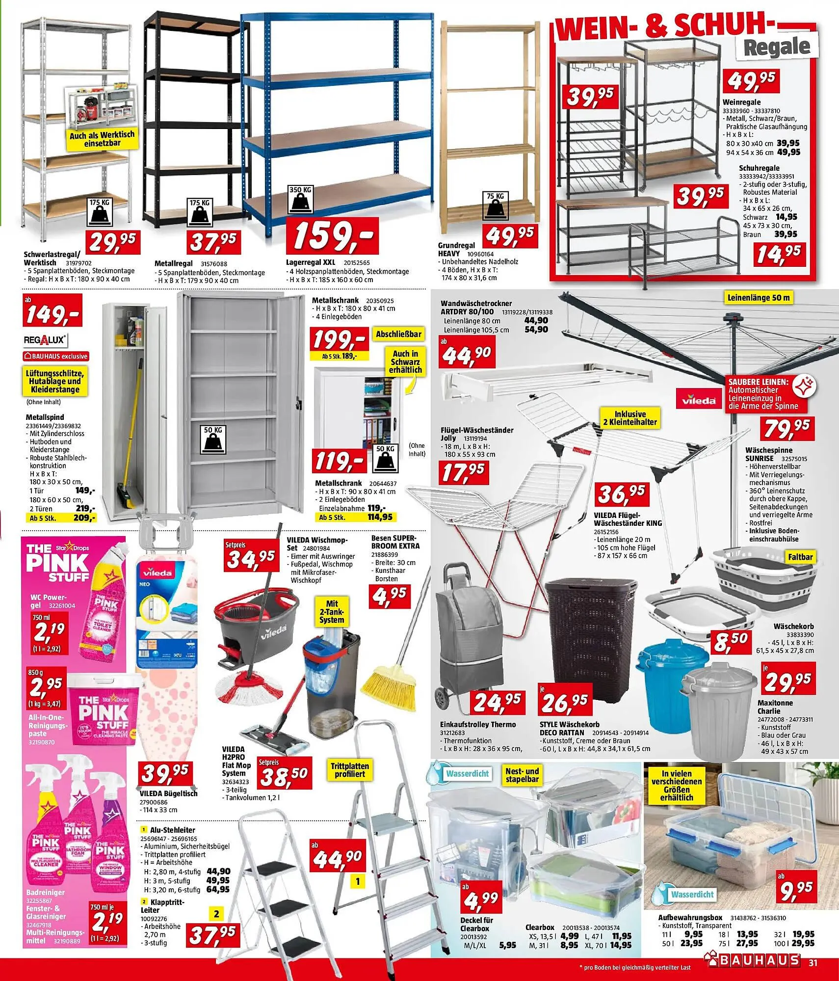 Bauhaus Flugblatt von 1. April bis 21. April 2026 - Flugblätt seite  31