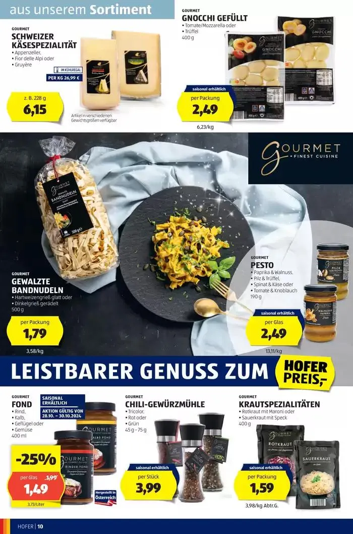 Blättern Sie online im HOFER Flugblatt von 23. Oktober bis 6. November 2024 - Flugblätt seite  12