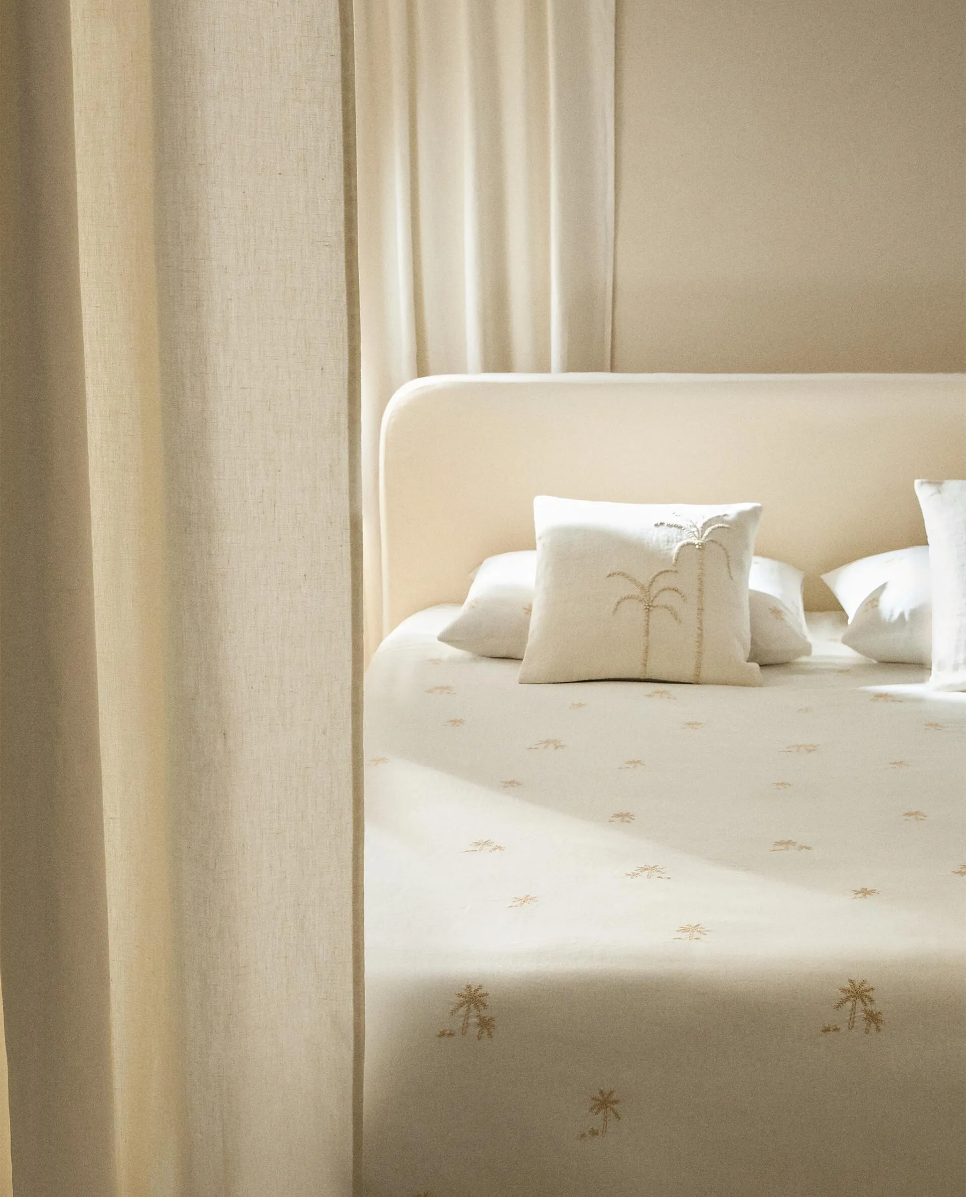 BETTBEZUG STICKEREI PALME