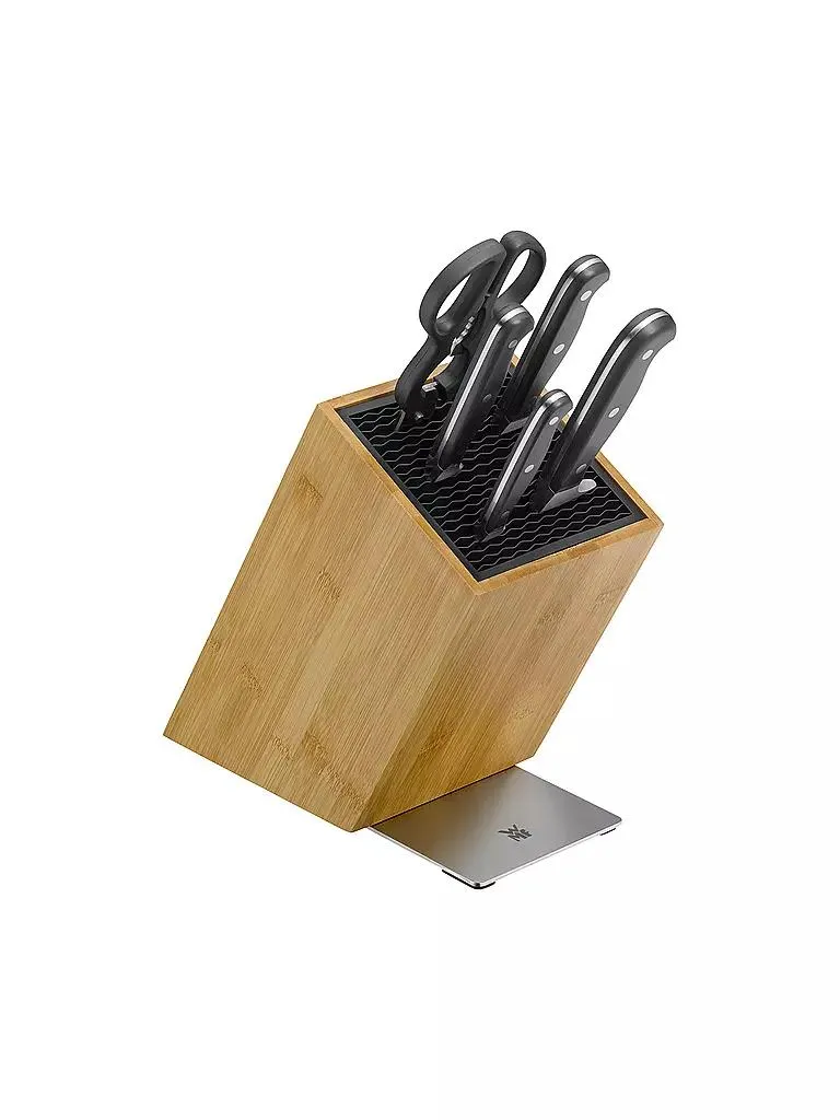 Spitzenklasse Plus Messer Set mit FlexTec Messerblock 6-teilig Bambus