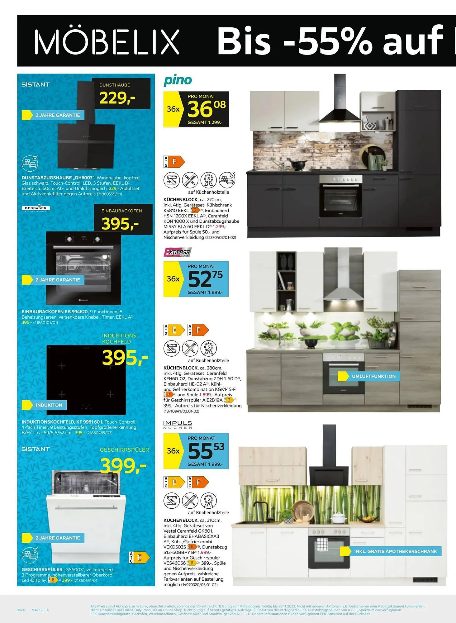 Möbelix Flugblatt von 19. November bis 28. November 2023 - Flugblätt seite 16