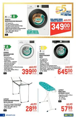 METRO Flugblatt - Metro profi von 20. August bis 2. September 2026 - Flugblätt seite  48