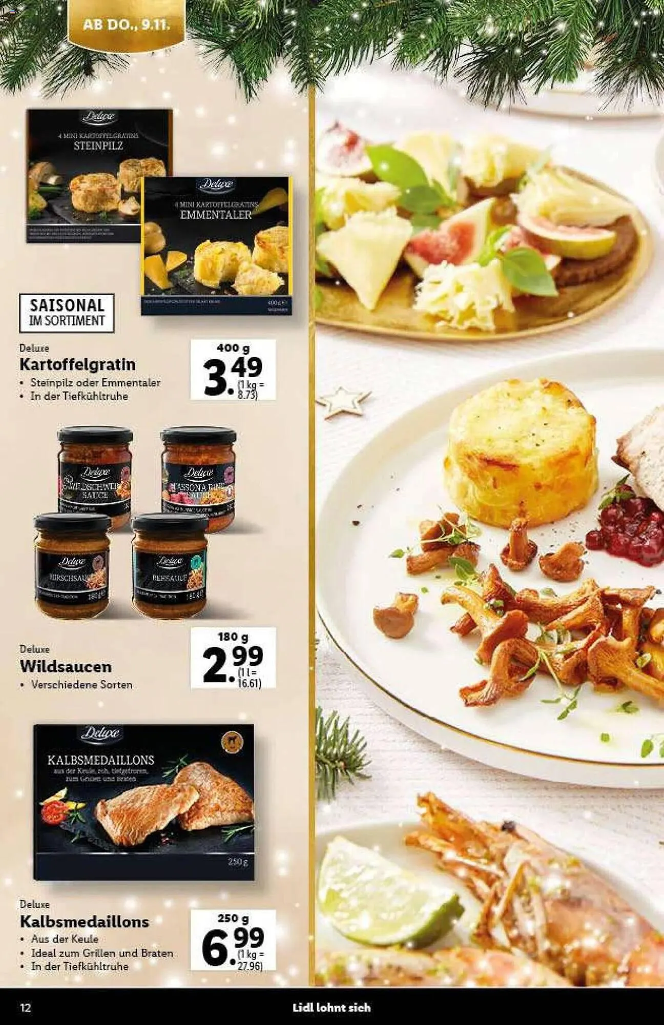 Lidl Flugblatt von 9. November bis 21. Dezember 2023 - Flugblätt seite 12